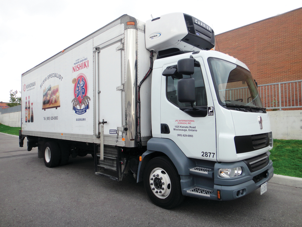 JFC International, North America's leading importer and exporter of Asian foods, recently became the first PacLease customer to take delivery of the new Kenworth K370 Class 7 cabover.