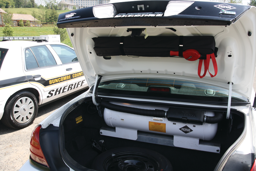 The vehicles were outfitted autogas systems that have a bi-fuel capacity that allows drivers to switch back to gasoline if an autogas filling station cannot be reached.