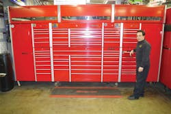 Bob Arlotta in front of his Big-Time Box Bob Arlotta in front of his Big-Time Box