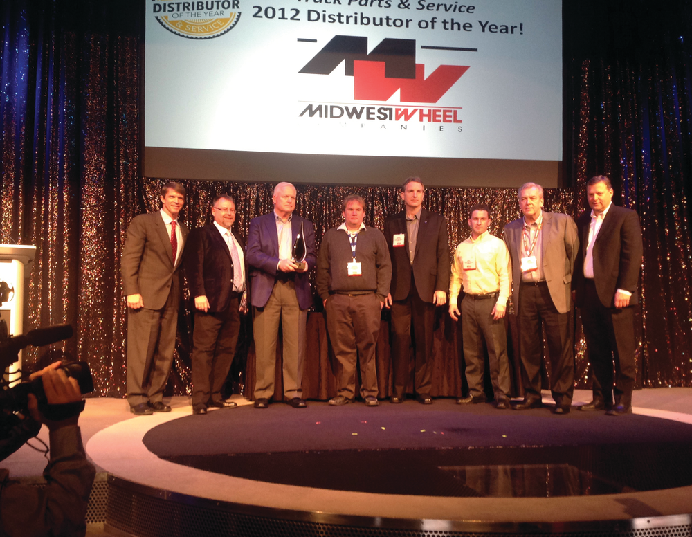 Midwest Wheel Companies was named Distributor of the Year by Truck Parts & Service.