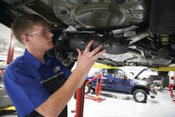 A Universal Technical Institute student applies what he has learned in the classroom to hands-on learning in the school's state-of-the-industry lab. A Universal Technical Institute student applies what he has learned in the classroom to hands-on learning in the school's state-of-the-industry lab.
