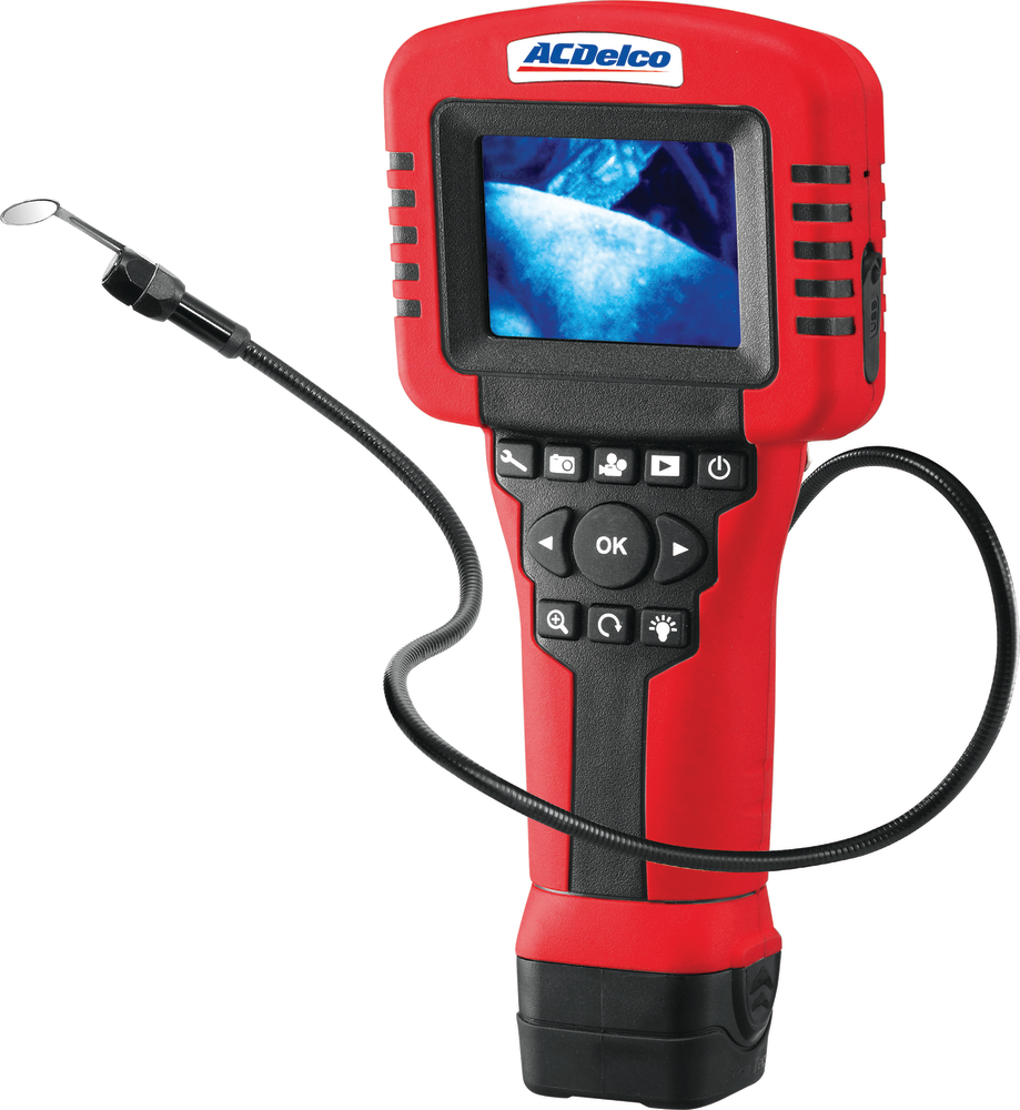 ACDelco's 6V Multi-Media Inspection Cameras, Nos. ARZ6055 and 6058, allow the user to identify and document issues, download the information to a computer. For information, go to VehicleServicePros.com/10888914.