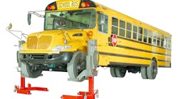 Wheel lifts are designed to be used in pairs to safely lift only one end of a vehicle by cradling the tires and wheels.