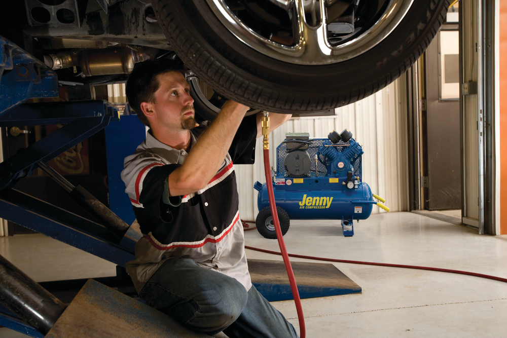 Wheeled-portable air compressors, with capacities up to approximately 30 gallons, offer the flexibility to move around.