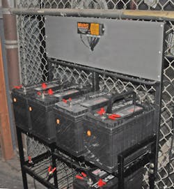 The PulseTech PRO-12-RP 12-station 12V lead-acid battery maintenance system The PulseTech PRO-12-RP 12-station 12V lead-acid battery maintenance system