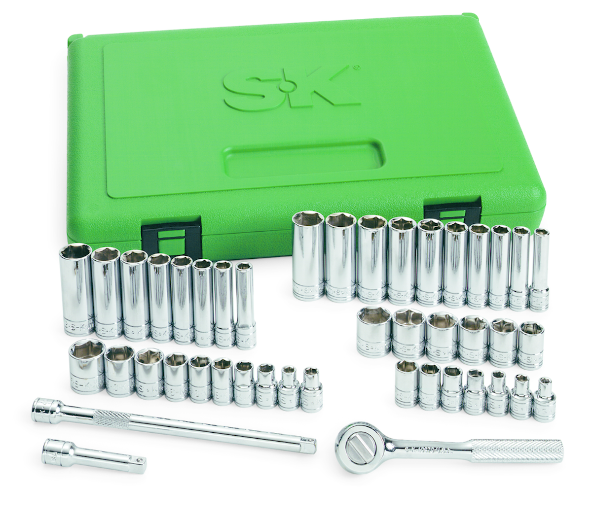41 Piece 1/4" Drive 12Point Socket Set, No. 9184412 From SK Hand