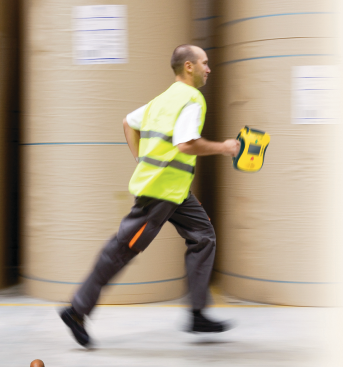 As help is often more than 8 to 10 minutes away, employees should be trained to perform CPR and use an automated external defibrillator and fire extinguisher, as this could be the difference between losing a worker and saving a life.