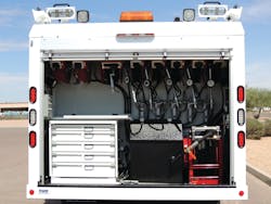 When placing hose reels next to each other, sufficient space should be maintained between the reels to allow for convenient removal of a single reel should one require servicing. When placing hose reels next to each other, sufficient space should be maintained between the reels to allow for convenient removal of a single reel should one require servicing.