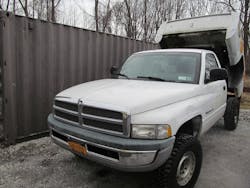 A 1999 Ram 2500 with Treadwright bead to bead retread tires. A 1999 Ram 2500 with Treadwright bead to bead retread tires.