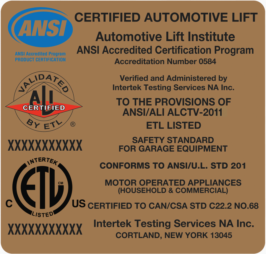 The gold label signifies a consensus standard for safety.