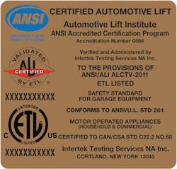 The gold label signifies a consensus standard for safety. The gold label signifies a consensus standard for safety.