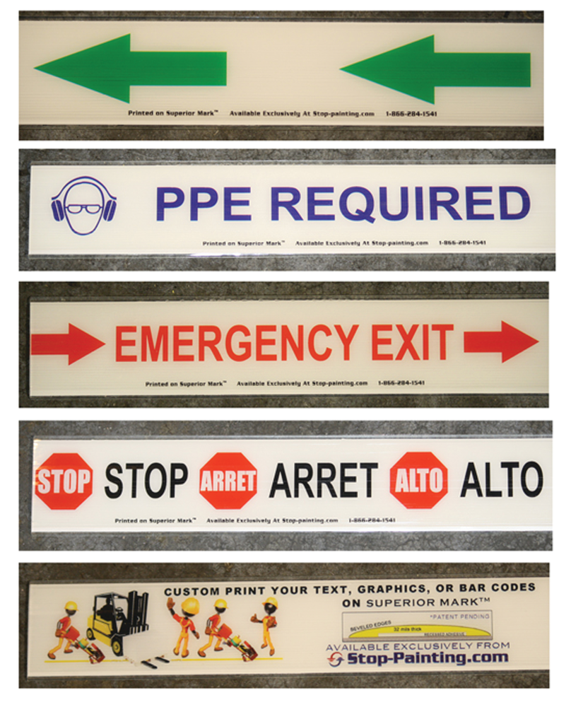 Superior Mark Custom Printed floor tape