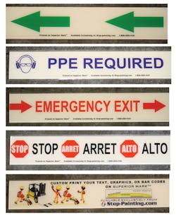 Superior Mark Custom Printed floor tape Superior Mark Custom Printed floor tape