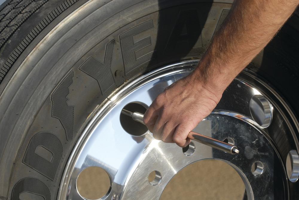 Tire pressure checks should be a key part of any pre-trip inspection.