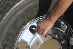 Tire pressure checks should be a key part of any pre-trip inspection. Tire pressure checks should be a key part of any pre-trip inspection.