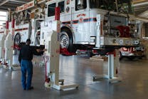 Seven critical steps to safely lift heavy duty vehicles in maintenance facilities.