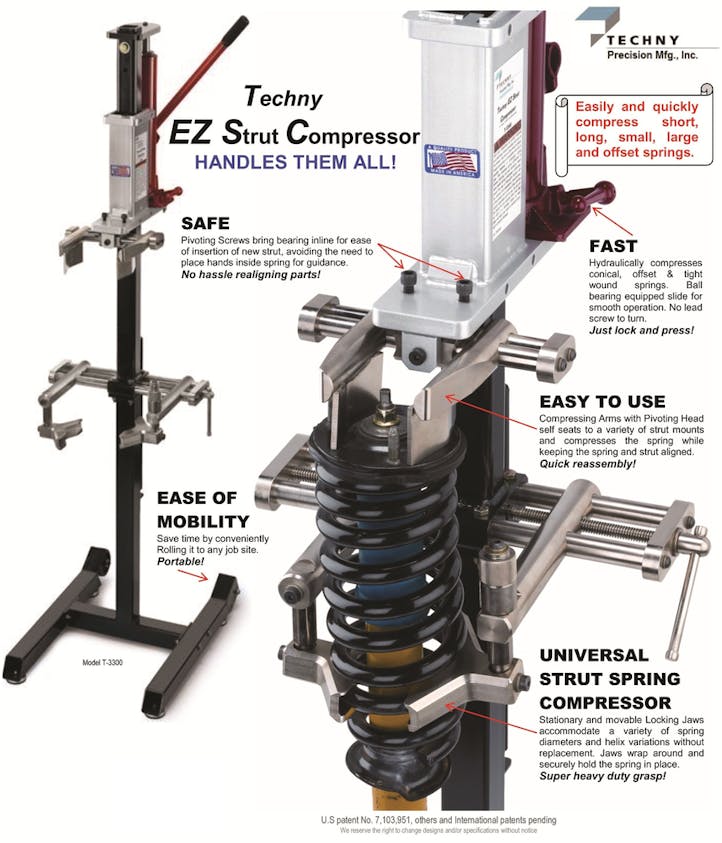 Techny EZ Strut Spring Compressor Fleet Maintenance