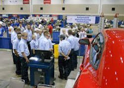 Students at last year's SkillsUSA Collision Repair Technology Championship. Students at last year's SkillsUSA Collision Repair Technology Championship.