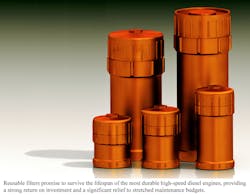 Reusable filters: Another way truck fleets can lower maintenance costs. Reusable filters: Another way truck fleets can lower maintenance costs.