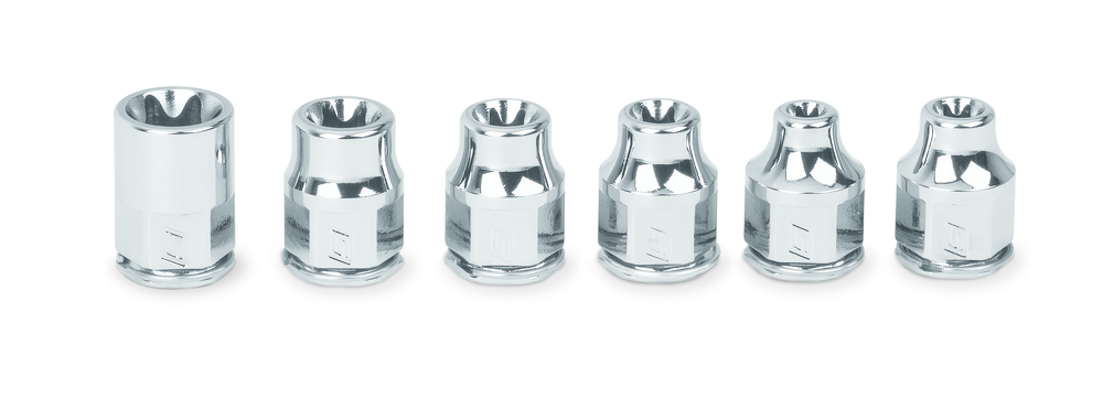 Six-Piece 1/4' Drive Inverted Torx Low Profile Socket Set, No. 106RTLE