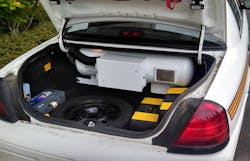 The law enforcement fleet began switching to autogas in March 2013 through Blue Star Gas. The law enforcement fleet began switching to autogas in March 2013 through Blue Star Gas.