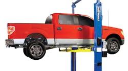 Three inches of additional rise are now included as a standard feature on the extended-height DP10A from Forward Lift, providing extra headroom and work area for technicians. Three inches of additional rise are now included as a standard feature on the extended-height DP10A from Forward Lift, providing extra headroom and work area for technicians.
