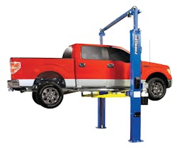 Three inches of additional rise are now included as a standard feature on the extended-height DP10A from Forward Lift, providing extra headroom and work area for technicians. Three inches of additional rise are now included as a standard feature on the extended-height DP10A from Forward Lift, providing extra headroom and work area for technicians.