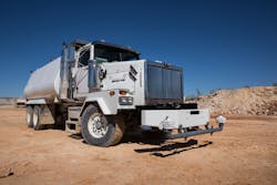 Western Star and Klein Products developed a high-capacity water tank truck. Western Star and Klein Products developed a high-capacity water tank truck.