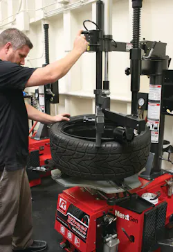 Modern tire changers come with several accessories that greatly help decrease the difficulty of changing modern low profile tires. Modern tire changers come with several accessories that greatly help decrease the difficulty of changing modern low profile tires.