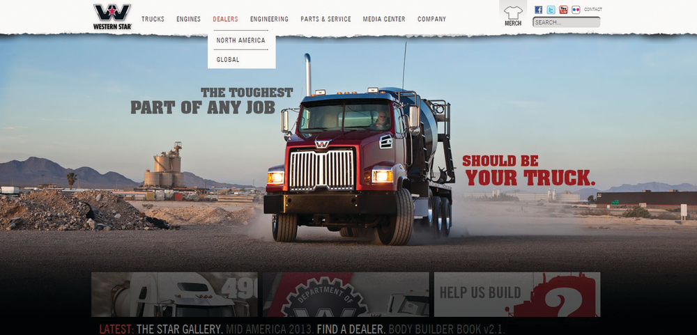 Western Star Truck website