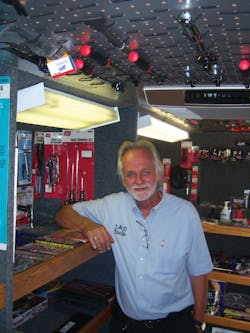 Moskalyk finds a trailer every bit as effective for merchandising tools as a tool truck. Moskalyk finds a trailer every bit as effective for merchandising tools as a tool truck.