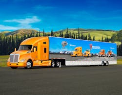 Stars new Kenworth T880, Kenworth T680 52' sleeper and tour trailer exhibits. Stars new Kenworth T880, Kenworth T680 52' sleeper and tour trailer exhibits.