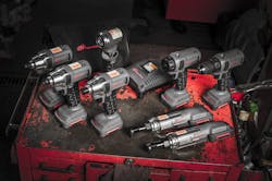 The new IQV12 Series cordless line from Ingersoll Rand will be on display at the 2013 SEMA Show in booth No. 10149. The IQV12 Series includes three Impactools™, two ratchets, a drill/driver, a screwdriver and an LED task light. The new IQV12 Series cordless line from Ingersoll Rand will be on display at the 2013 SEMA Show in booth No. 10149. The IQV12 Series includes three Impactools™, two ratchets, a drill/driver, a screwdriver and an LED task light.