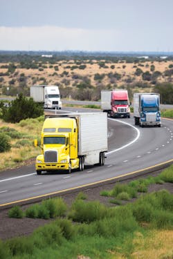 Rigs On Highyway 11222908 Rigs On Highyway 11222908