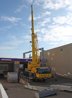 Installation of the new exhaust purification system for the additive production. Installation of the new exhaust purification system for the additive production.