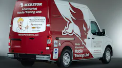 Meritor has put two new mobile training trucks on the road to deliver onsite product and systems education to warehouse distributors, independent service garages and fleets in the U.S. and Canada.