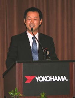 Takayuki Hamaya, chief operating officer for Yokohama Tire Corp. Takayuki Hamaya, chief operating officer for Yokohama Tire Corp.