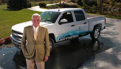 Bob Lutz, former vice chairman of General Motors, shown here with an electrified version of the Chevy Silverado by VIA Motors, takes on the role of the company’s chairman. Bob Lutz, former vice chairman of General Motors, shown here with an electrified version of the Chevy Silverado by VIA Motors, takes on the role of the company’s chairman.