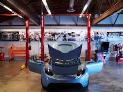 Rotary Lift has installed its battery-operated, 2-post lift in Tesla Motors centers. Rotary Lift has installed its battery-operated, 2-post lift in Tesla Motors centers.