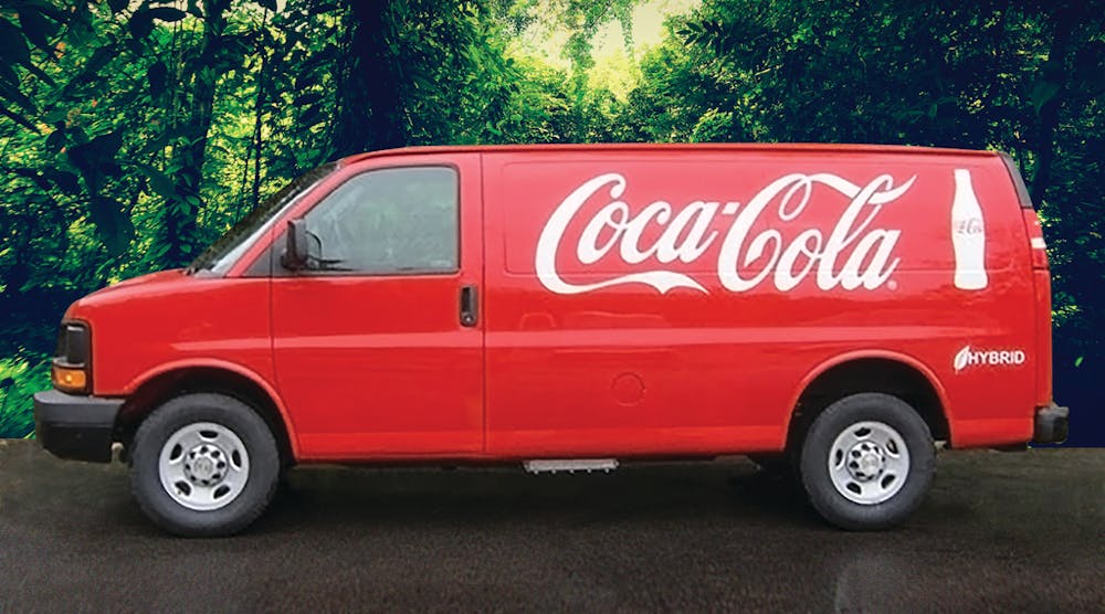 Some of the largest fleets, like Coca-Cola and FedEx, are upfitting electric drive technology to their gas- and diesel-powered vans for low maintenance and fuel savings, plus reductions in CO2 emissions.
