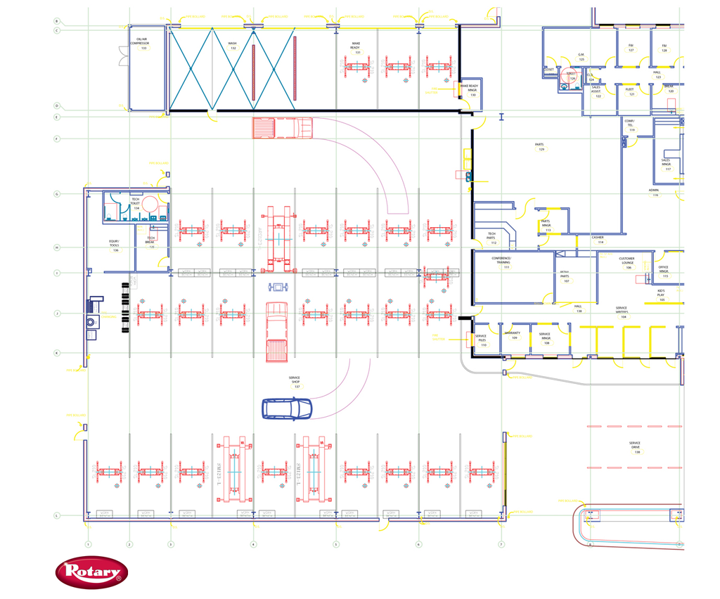 Rotary Lift Assist Pro Layout