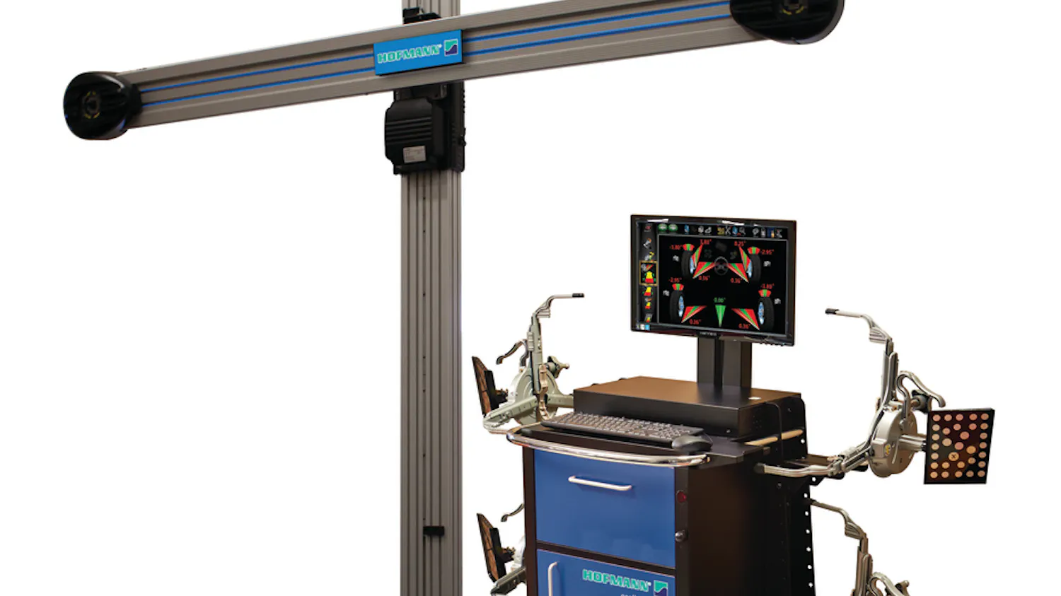 Wheel Alignment Computer Display Geoliner 670 XD Imaging Wheel Alignment System | Fleet Maintenance