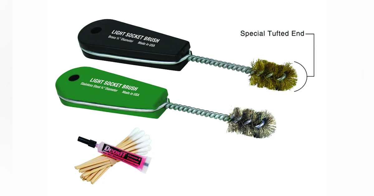 Ipa Clean Socket Light Socket Brush Kit, No. 8086 | Fleet Maintenance