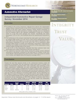 Independent Automotive Repair Garage Survey November 2014 Page 1 54c6519fafac8 Independent Automotive Repair Garage Survey November 2014 Page 1 54c6519fafac8