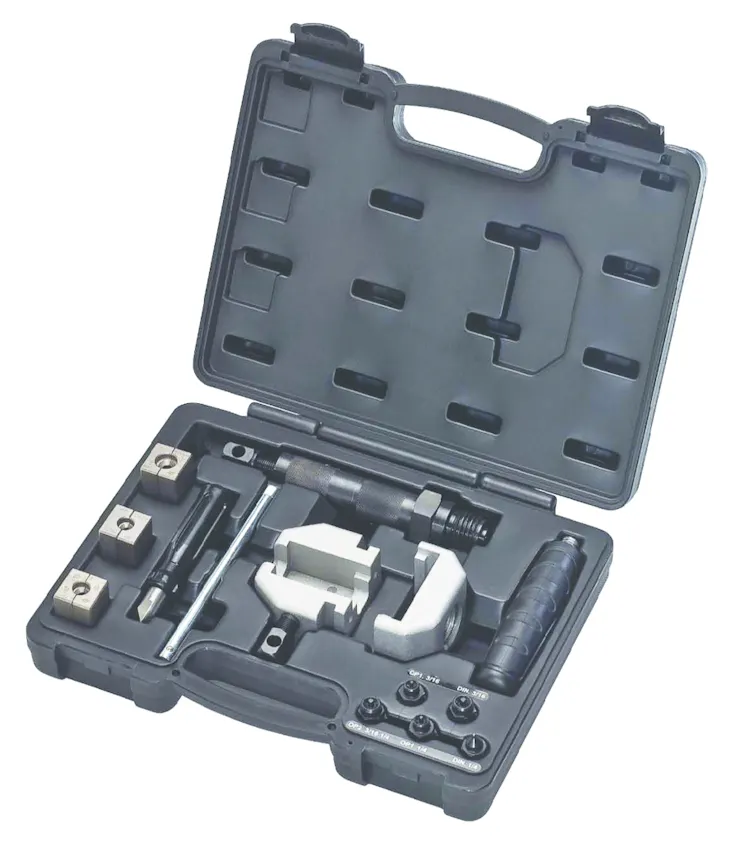 K Tool Double Flaring Tool Kit 7 Adapters From 3/16" -5/8
