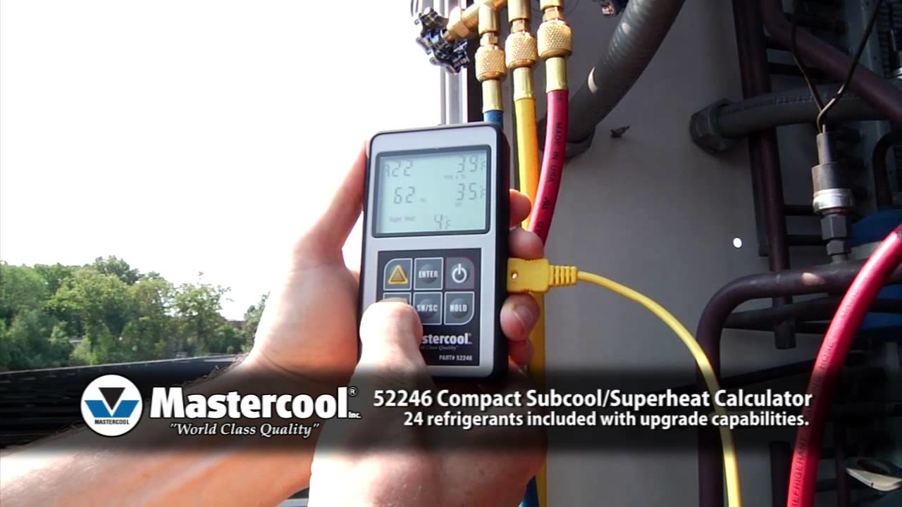Mastercool 52246 Compact SubCool SuperHeat Calculator Video