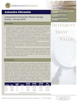 Independent Automotive Repair Garage Survey January 2015 Results Page 1 54fdee9b385e6 Independent Automotive Repair Garage Survey January 2015 Results Page 1 54fdee9b385e6