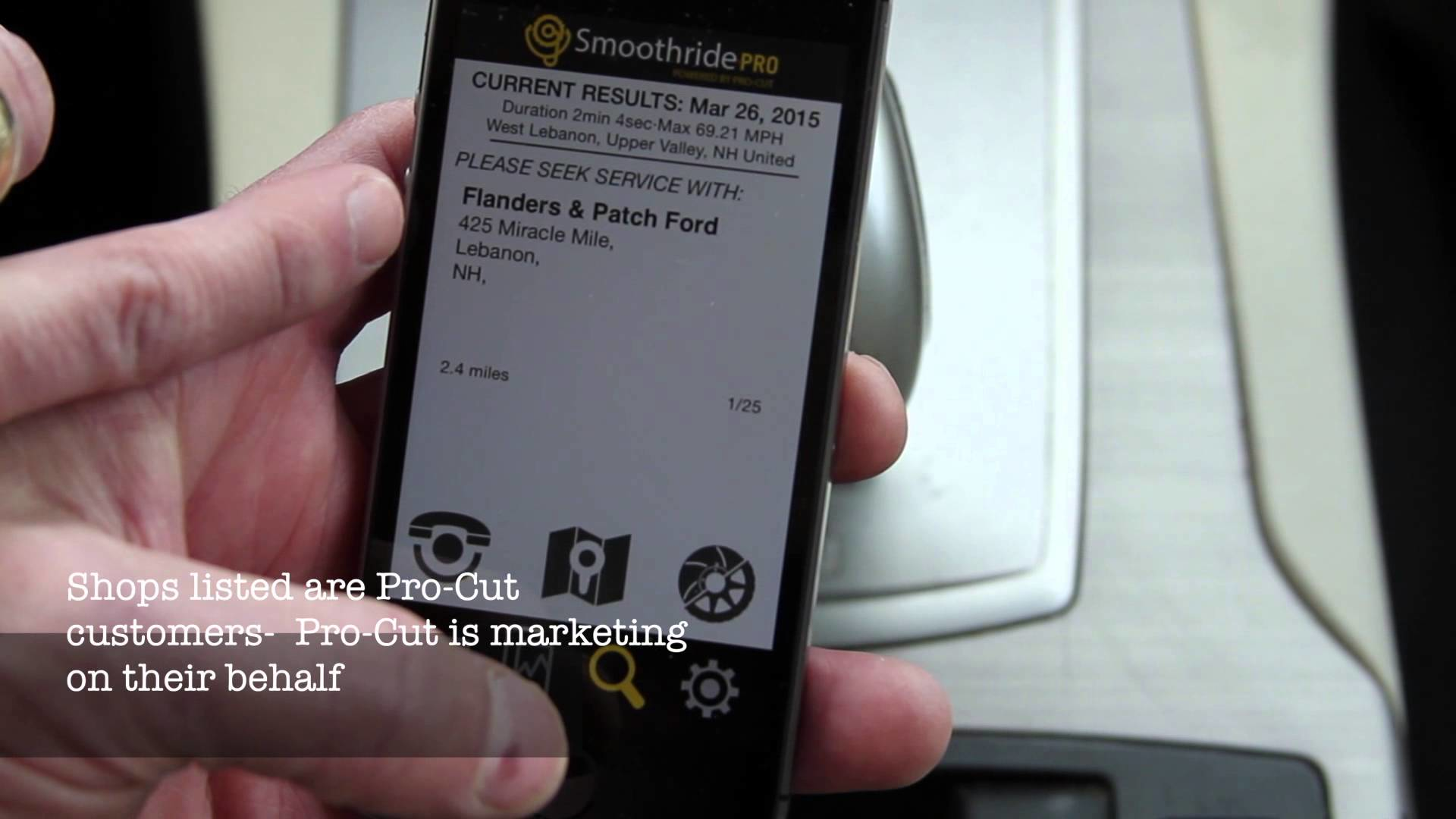 Pro-Cut Smoothride iPhone app Video
