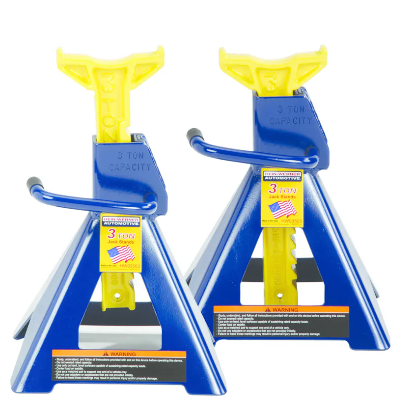 HeinWerner HW93503 3Ton Jack Stands Fleet Maintenance
