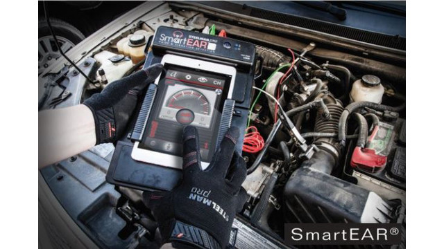 Listening to the noise without the Smart Ear, it was nearly impossible to determine which component was causing the issue. This tool allows technicians to pinpoint where a noise originates, in order to determine which component or area of the vehicle is causing the issue.